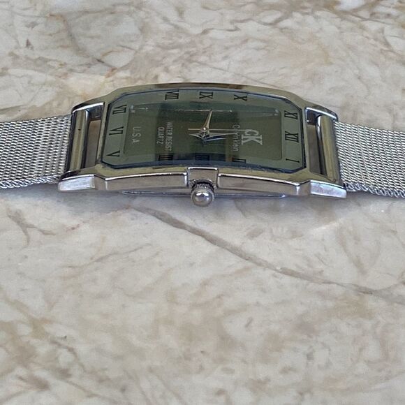 Calvin Klein Slim Tank Quartz Watch Stainless Steel Strap - Picture 10 of 10